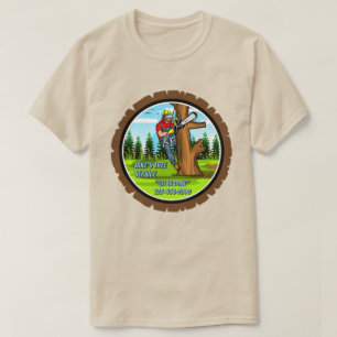 Camiseta Servicio de personalización de árboles Servicio de