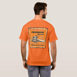 Camiseta Servicio de personalización de motosierra Reparaci