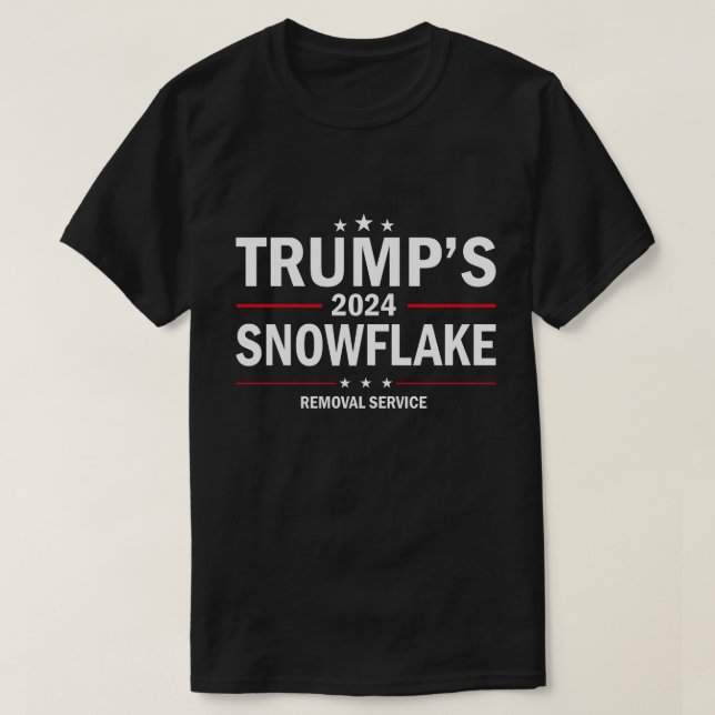 Camiseta Servicio de remoción de copos de nieve Trump 2024  (Diseño del anverso)
