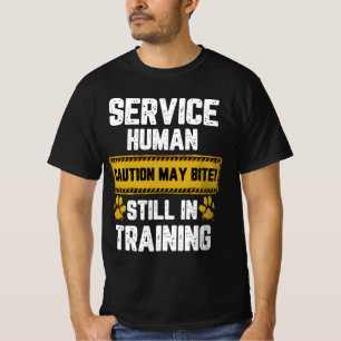 Camiseta Servicio de Signos de Advertencia Cuidado Humano P
