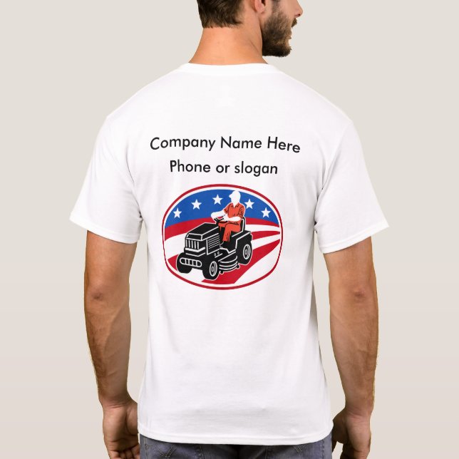 Camiseta Servicio del cuidado del césped (Reverso)