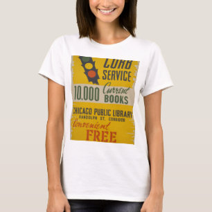 Camiseta Servicio del encintado de la biblioteca pública d