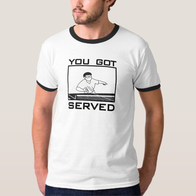 Camiseta Servicio del ping-pong (Anverso)