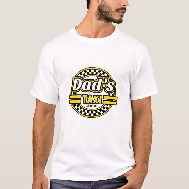 Camiseta Servicio del taxi del papá - regalo divertido del (Anverso)