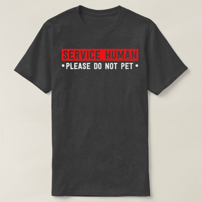 Camiseta Servicio divertido de camisas de perro servicio hu (Diseño del anverso)