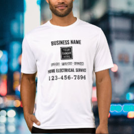 Camiseta Servicio eléctrico residencial Código QR Trabajo d