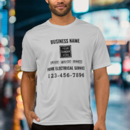 Camiseta Servicio eléctrico residencial Código QR Trabajo d