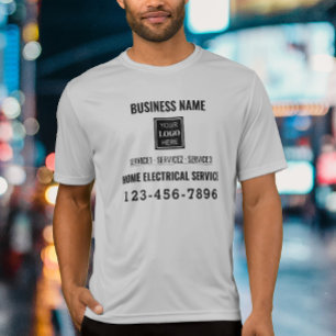 Camiseta Servicio eléctrico residencial Código QR Trabajo d