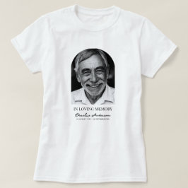 Camiseta Servicio Funerario o Conmemorativo de Foto de Arco