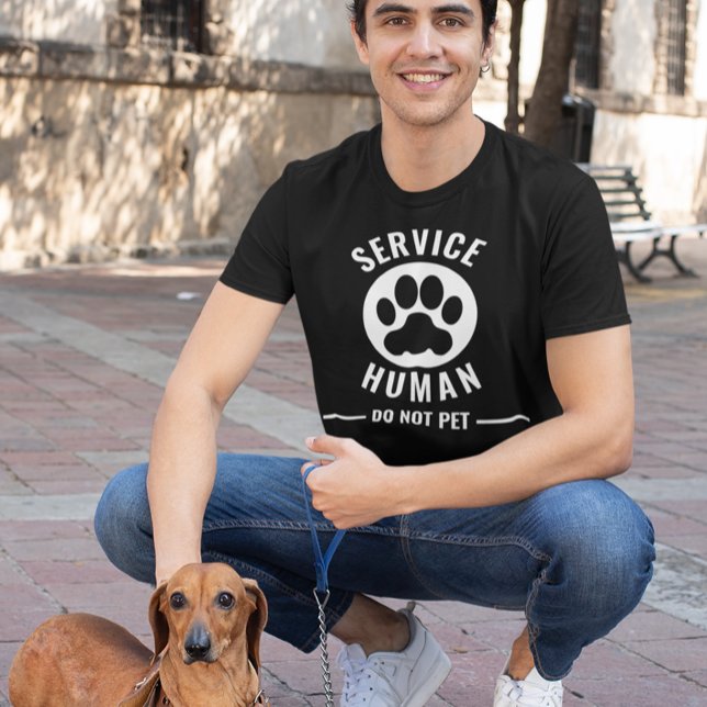 Camiseta Servicio humano No acariciar (Subido por el creador)