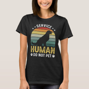 Camiseta Servicio Humano No Mascota Labrador