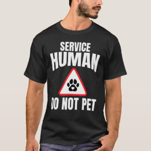 Camiseta Servicio Humano No Mascota Perros Mamá Cabo Corazó