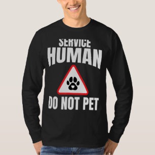 Camiseta Servicio Humano No Mascota Perros Mamá Cabo Corazó