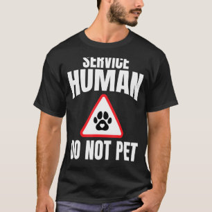 Camiseta Servicio Humano No Mascota Perros Mamá Cabo Corazó
