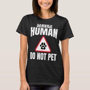 Camiseta Servicio Humano No Mascota Perros Mamá Cabo Corazó