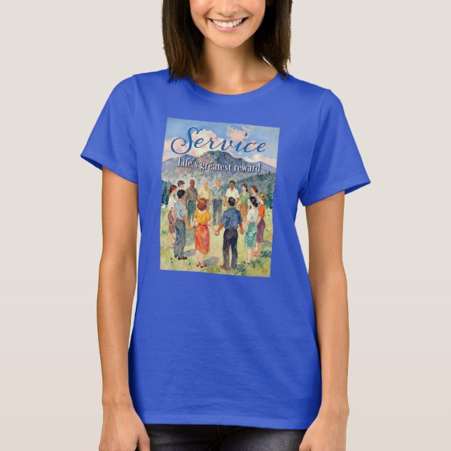 Camiseta Servicio: la mayor recompensa de la vida - camiset (Anverso)