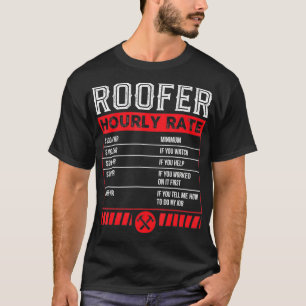 Camiseta Servicio mecánico de techo divertido por hora en