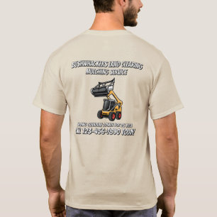 Camiseta Servicio personalizado de limpieza de terrenos con