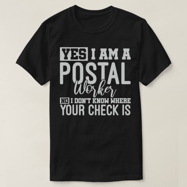 Camiseta Servicio postal de correos de Postman Mailman (Diseño del anverso)