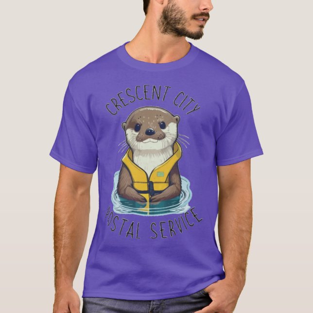 Camiseta Servicio Postal de Crescent City Otter retro (Anverso)