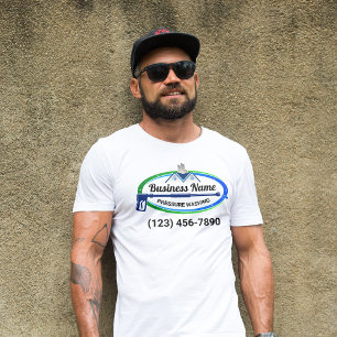 Camiseta Servicio Profesional de Lavado a Presión Verde Azu