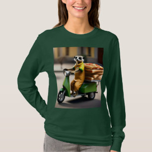 Camiseta Servicio rápido: Meerkat entrega pizza en tuk-tuk