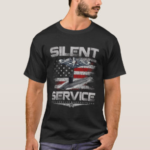 Camiseta Servicio Silencioso Fuerzas de Submarinos de EE. U