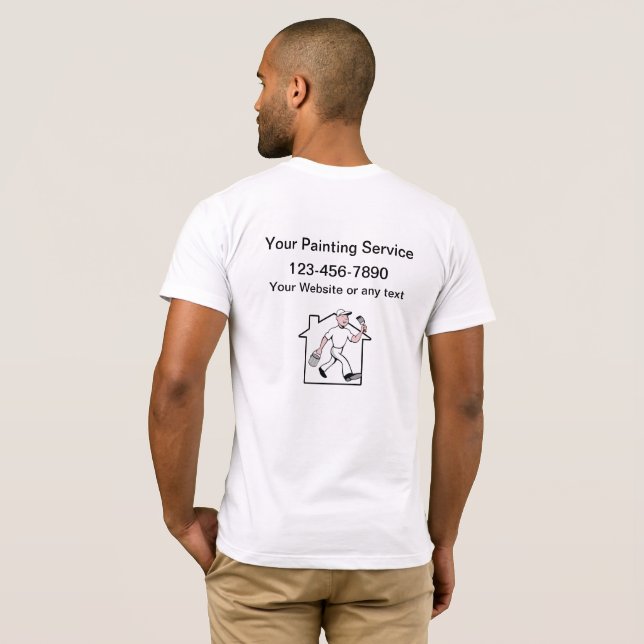 Camiseta Servicio simple Guay Professional House Painter (Reverso completo)