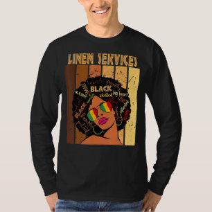 Camiseta Servicios de línea historia negra afroamericana