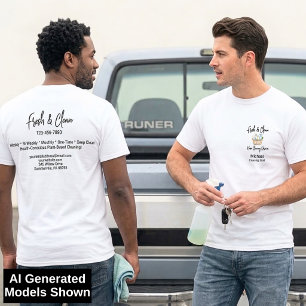 Camiseta Servicios Modernos de Limpieza de Casas Personaliz