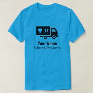 Camiseta servicios móviles de personalizable azul