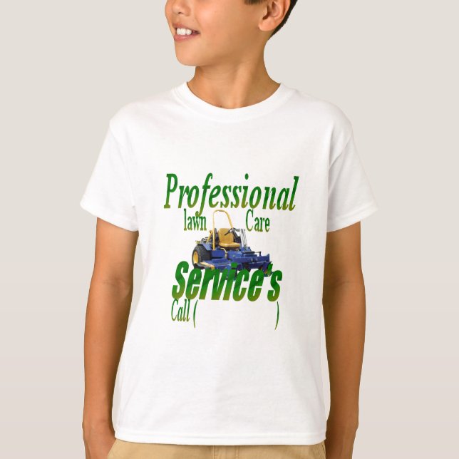 Camiseta Servicios profesionales del cuidado del césped (Anverso)