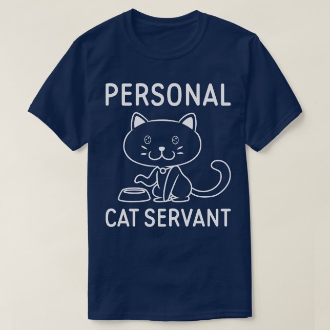 Camiseta Servidor de gatos personal (Diseño del anverso)