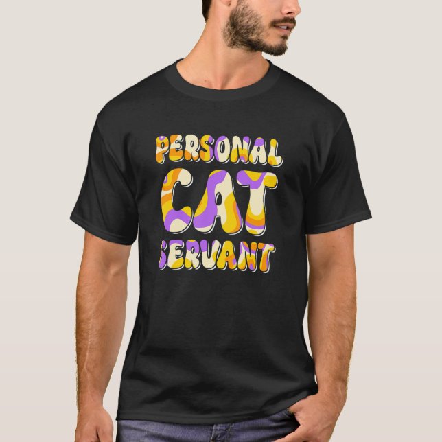Camiseta Servidor de gatos personal (Anverso)