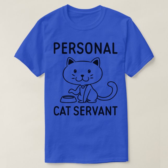 Camiseta Servidor de gatos personal 1 (Diseño del anverso)
