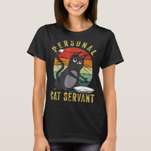 Camiseta Servidor Personal De Gatos Para Gatos Que Mamá Gat
