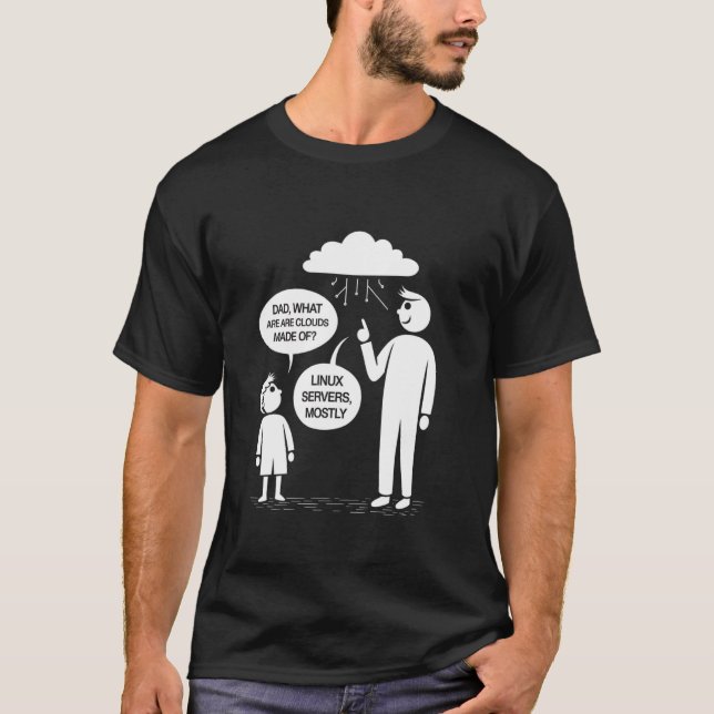 Camiseta Servidores Linux La mayoría de los equipos de serv (Anverso)