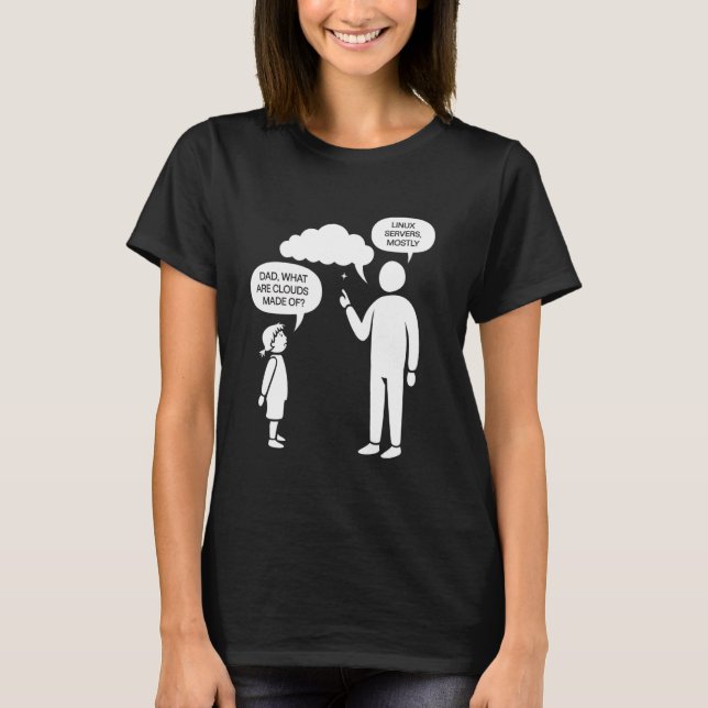 Camiseta Servidores Linux La mayoría de los equipos de serv (Anverso)
