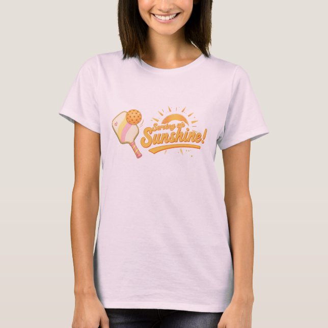 Camiseta Serving Up Sunshine - Sunny Pastel Pickleball Life (Anverso)