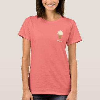 Camiseta Servir suave de vainilla