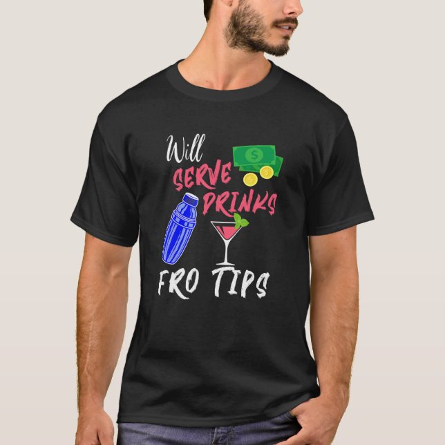 Camiseta Servirá Bebidas Para Consejos (Anverso)