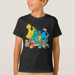 Camiseta Sesame Street   Amigos de Navidad