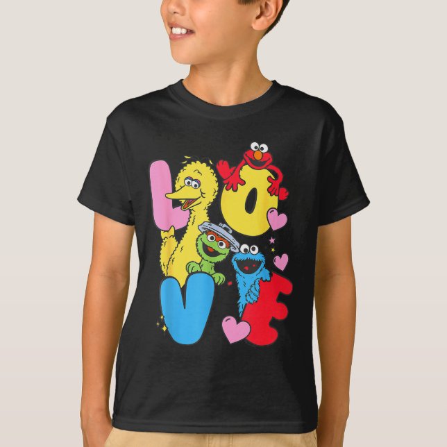 Camiseta Sesame Street Character Love Valentine  (Anverso)