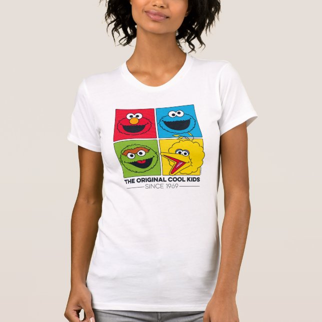 Camiseta Sesame Street el | los niños frescos originales (Anverso)