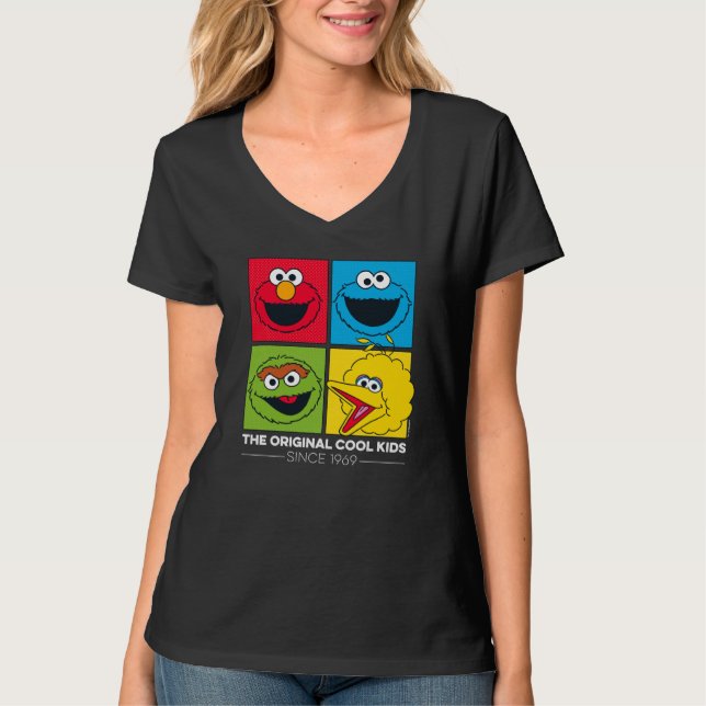 Camiseta Sesame Street el | los niños frescos originales (Anverso)