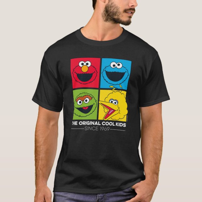 Camiseta Sesame Street el | los niños frescos originales (Anverso)