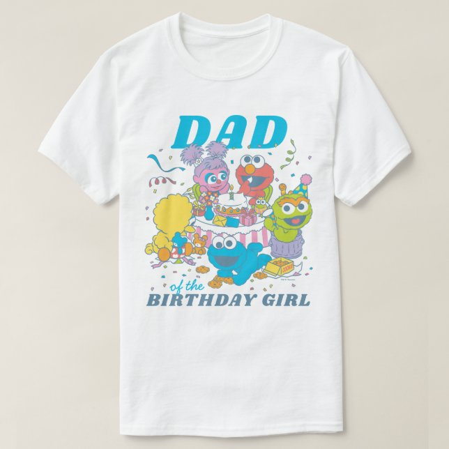 Camiseta Sesame Street | El primer cumpleaños del bebé - Pa (Diseño del anverso)