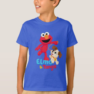 Camiseta Sesame Street Elmo & Tango corriendo