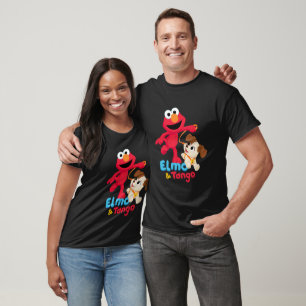 Camiseta Sesame Street   Elmo y Tango corriendo
