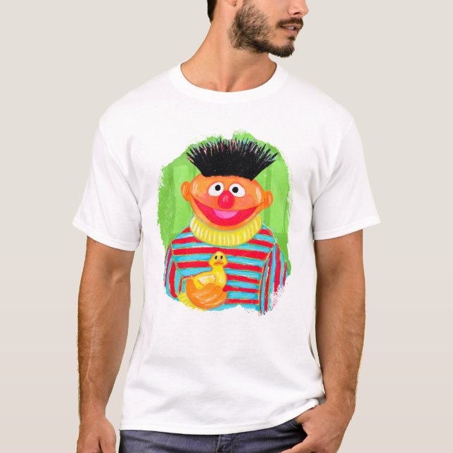 Camiseta Sesame Street Ernie y Rubber Ducky Character Art (Anverso)